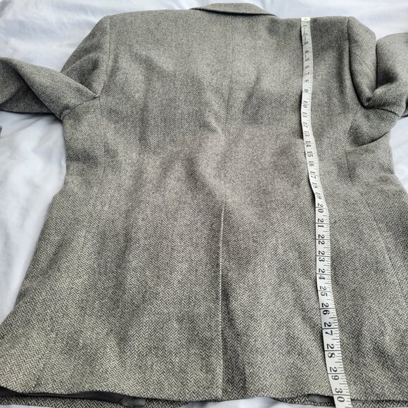 Today's Man Camel Hair Sports Coat Blazer Herringbone 2 Button Lined Pockets - Picture 11 of 16